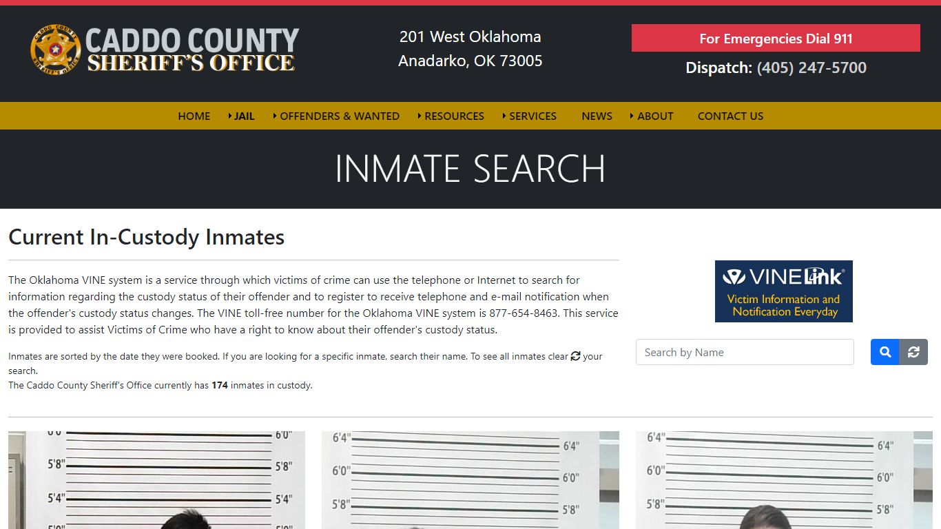 Inmate Search - Caddo County Sheriff's Office